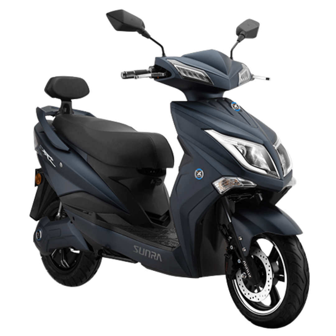 Ηλεκτρικό scooter Hawk της EMW σε μπλε χρώμα. Πλαϊνή όψη. (img 14)