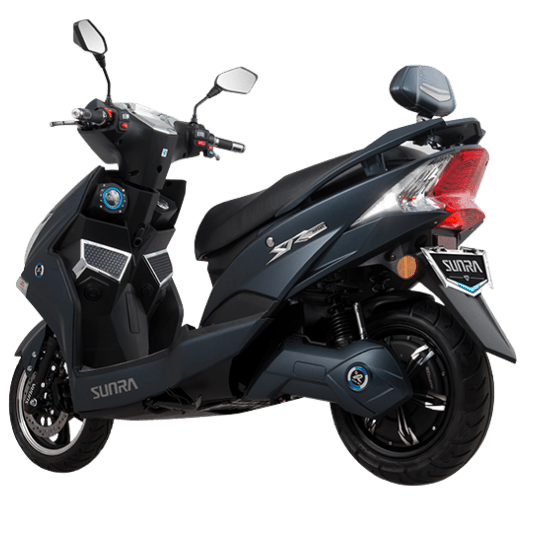 Ηλεκτρικό scooter Hawk της EMW σε μπλε χρώμα. Πλαϊνή όψη. (img 10)
