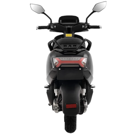 Ηλεκτρικό scooter Robo S Maxi 3000W της EMW σε μαύρο χρώμα. Πίσω όψη.