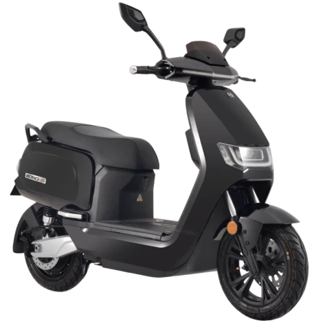 Ηλεκτρικό scooter Robo S Maxi 3000W της EMW σε μαύρο χρώμα. Πλαϊνή όψη.