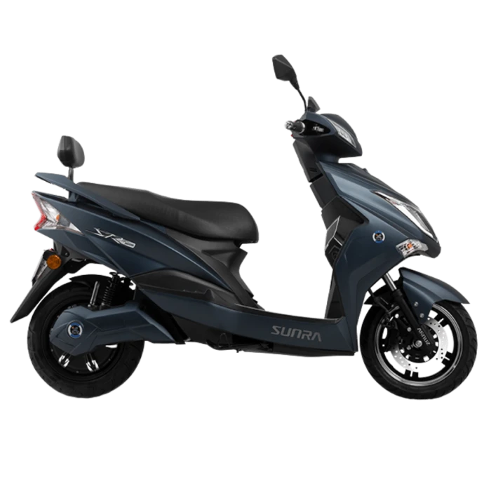 Ηλεκτρικό scooter Hawk της EMW σε μπλε χρώμα. Πλαϊνή όψη. (img 14)