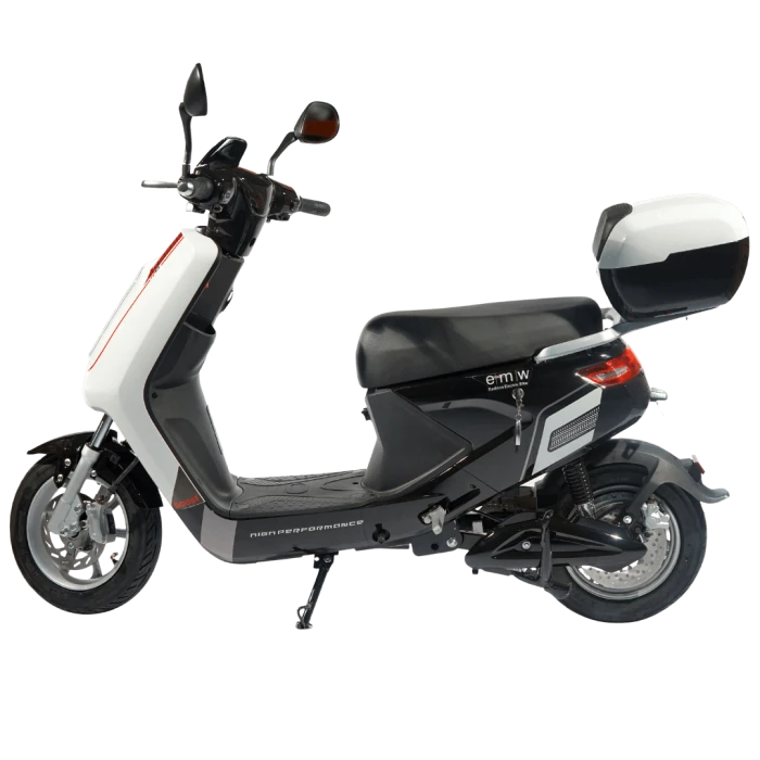 Ηλεκτρικό Scooter EMW σε λευκό χρώμα. Πλαϊνή όψη. (img 1)