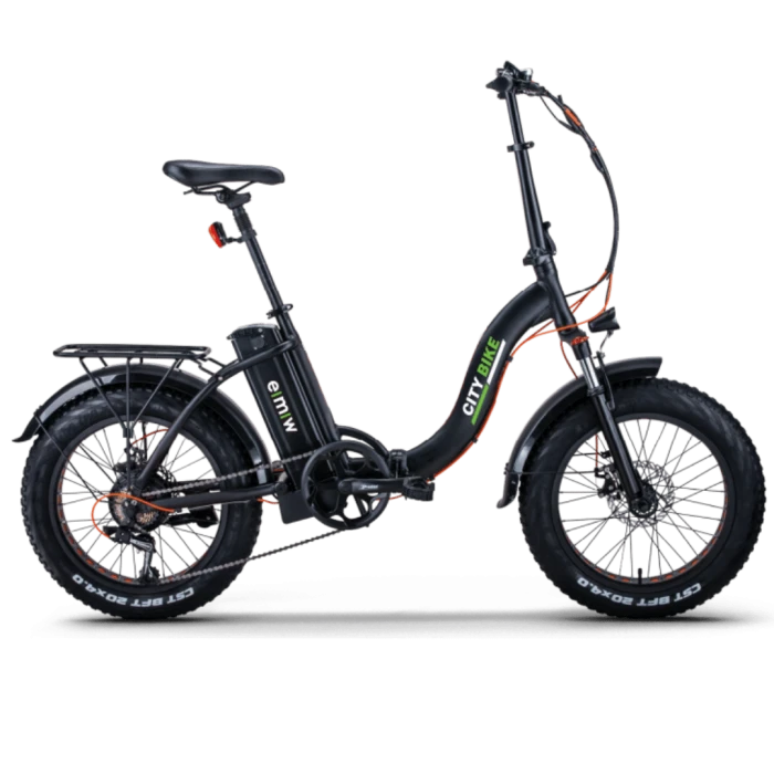 City Bike FAT Tyres 20 ιντσών Σπαστό EMW Μαύρο (img 1)