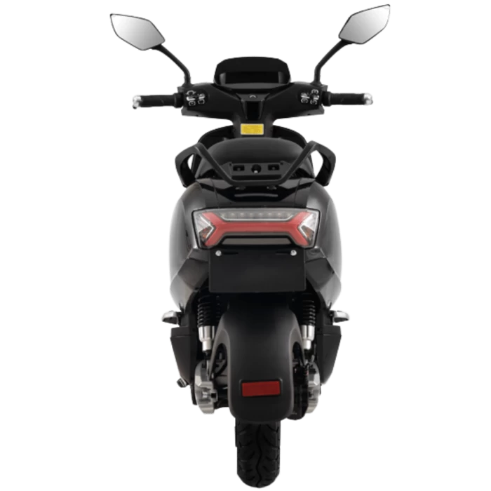 Ηλεκτρικό scooter Robo S Maxi 3000W της EMW σε μαύρο χρώμα. Πίσω όψη.