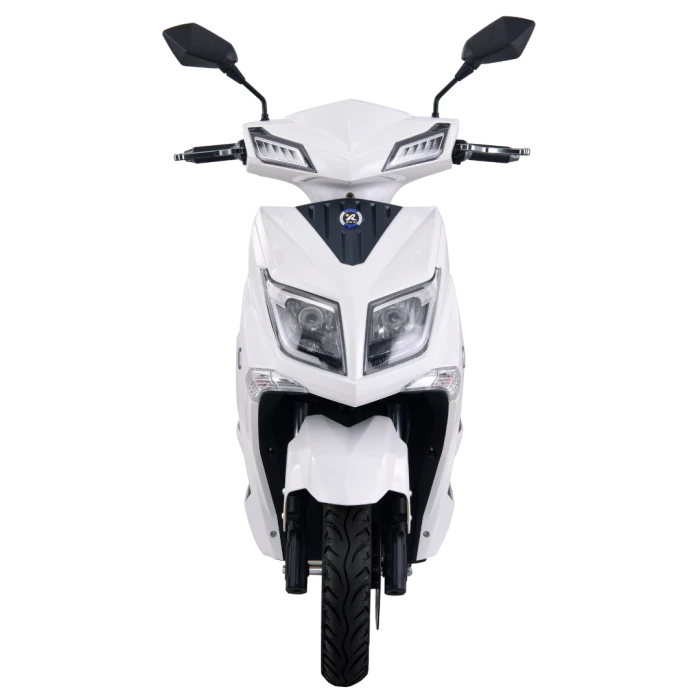 Ηλεκτρικό scooter Hawk της EMW σε λευκό χρώμα. Μετωπική όψη. (img 4)