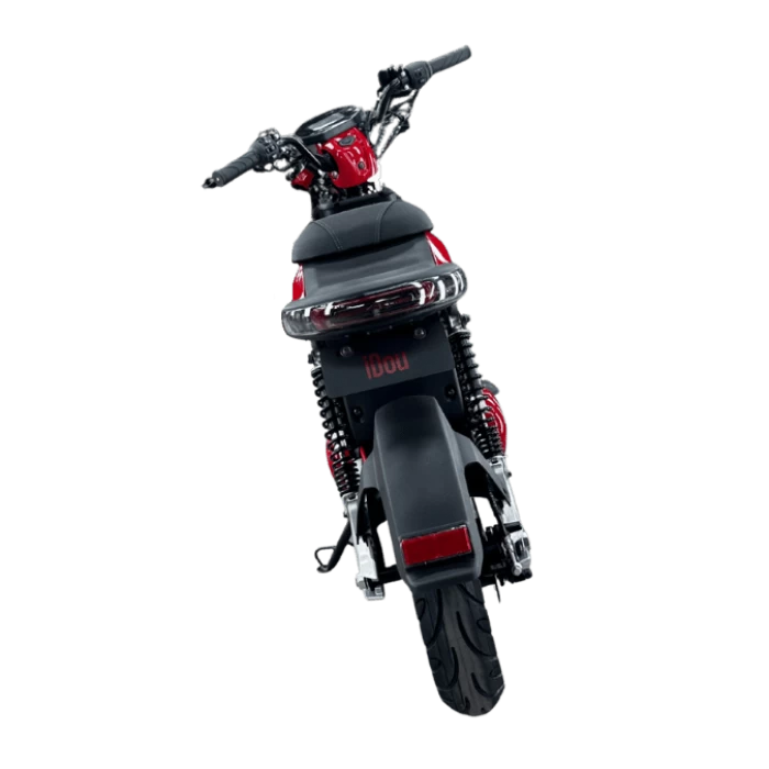 Electric Scooter Portable iDou EMW Without Car License red (img 6)