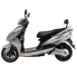 Ηλεκτρικό scooter Hawk της EMW σε ασημί χρώμα. Εικόνα πλαϊνής όψης. (img 6)